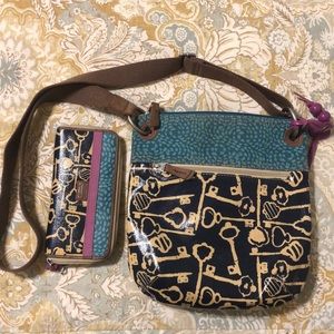 Matching Fossil purse set